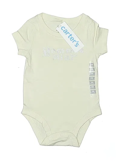 Pre-owned Carter's Babies' Short Sleeve Onesie In Green