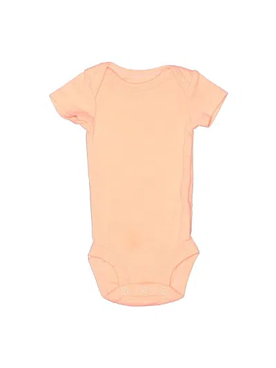 Pre-owned Carter's Babies' Short Sleeve Onesie In Orange