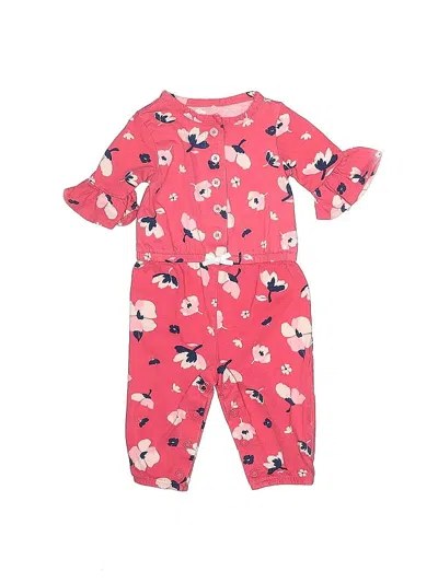Pre-owned Carter's Babies' Short Sleeve Onesie In Pink