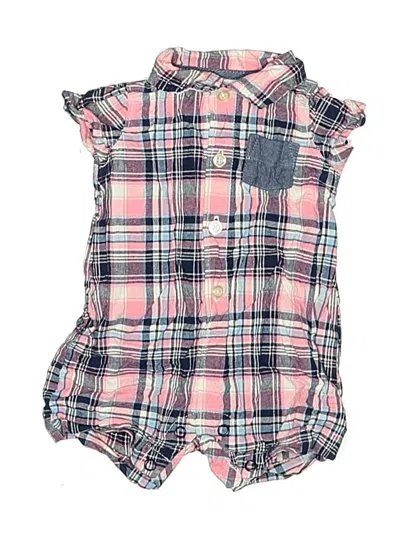 Pre-owned Carter's Babies' Short Sleeve Onesie In Pink