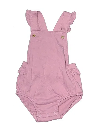 Pre-owned Carter's Kids' Short Sleeve Onesie In Pink