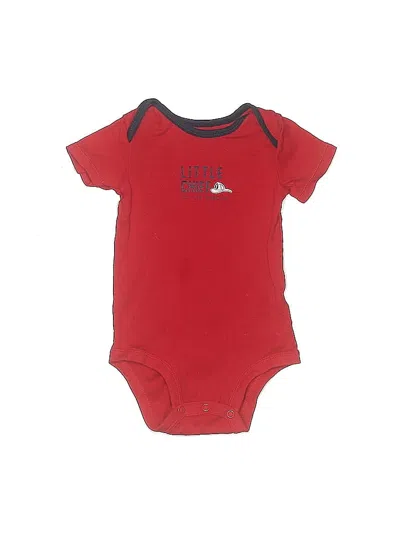 Pre-owned Carter's Babies' Short Sleeve Onesie In Red