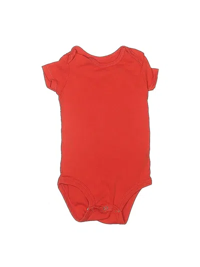 Pre-owned Carter's Babies' Short Sleeve Onesie In Red