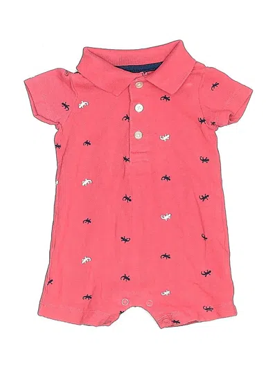 Pre-owned Carter's Babies' Short Sleeve Onesie In Red