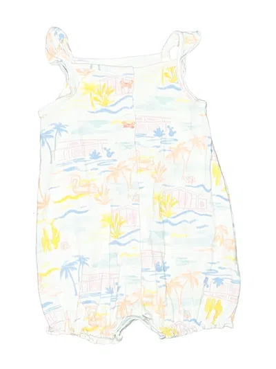 Pre-owned Carter's Kids' Short Sleeve Onesie In White