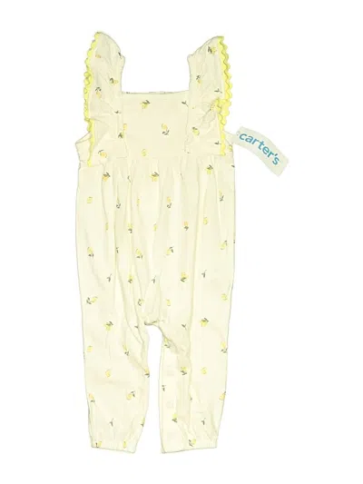 Pre-owned Carter's Babies' Short Sleeve Onesie In Yellow