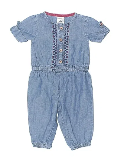 Pre-owned Carter's Babies' Short Sleeve Outfit In Blue