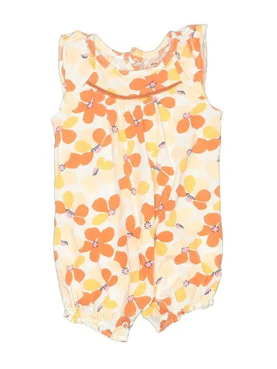 Pre-owned Carter's Babies' Short Sleeve Outfit In Orange