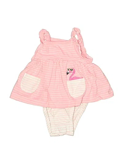 Pre-owned Carter's Babies' Short Sleeve Outfit In Pink