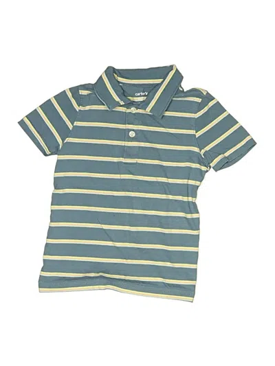 Pre-owned Carter's Kids' Short Sleeve Polo In Blue