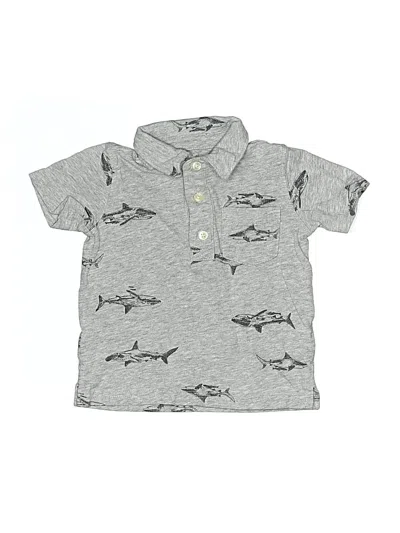 Pre-owned Carter's Kids' Short Sleeve Polo In Gray