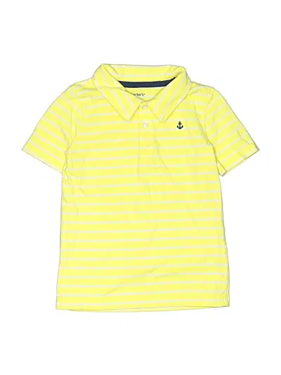 Pre-owned Carter's Kids' Short Sleeve Polo Shirt In Yellow
