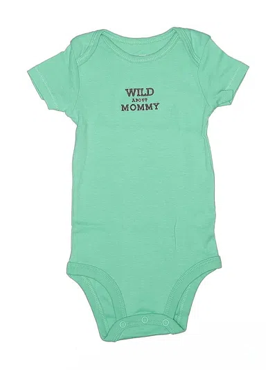 Pre-owned Carter's Babies' Short Sleeve T-shirt In Green