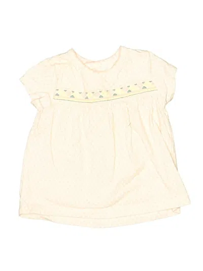 Pre-owned Carter's Babies' Short Sleeve T-shirt In White