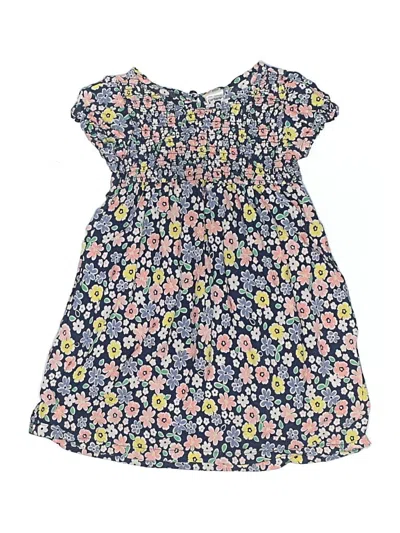Pre-owned Carter's Kids' Short Sleeve Top Blue Sweetheart Neckline Tops