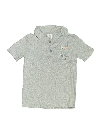 Pre-owned Carter's Kids' Short Sleeve Top Gray Tops