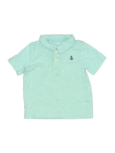 Pre-owned Carter's Babies' Short Sleeve Top Teal Tops
