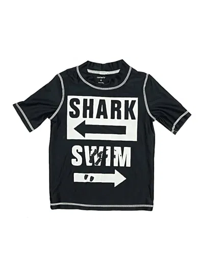 Pre-owned Carter's Kids' Short Sleeve T-shirt In Black
