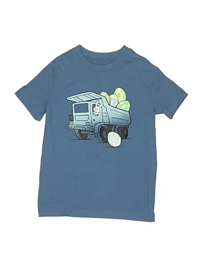 Pre-owned Carter's Kids' Short Sleeve T-shirt In Blue