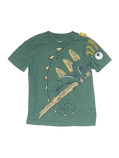 Pre-owned Carter's Kids' Short Sleeve T-shirt In Green