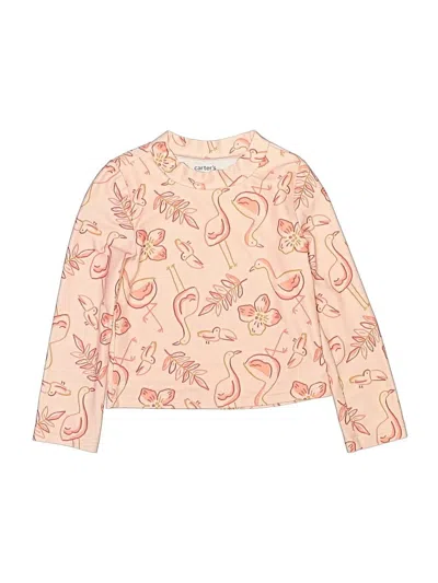 Pre-owned Carter's Kids' Short Sleeve T-shirt In Ivory