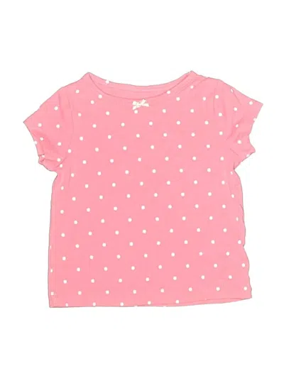 Pre-owned Carter's Babies' Short Sleeve T-shirt In Pink