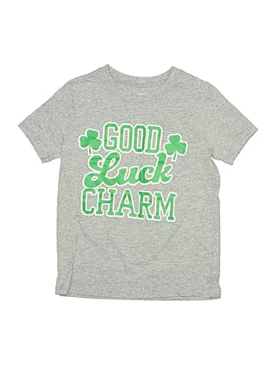 Pre-owned Carter's Kids' Short Sleeve T-shirt In Silver