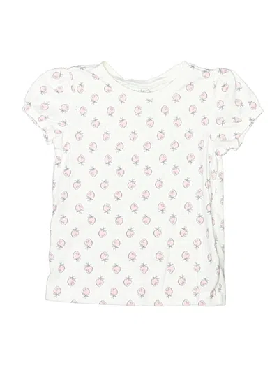 Pre-owned Carter's Kids' Short Sleeve T-shirt In White