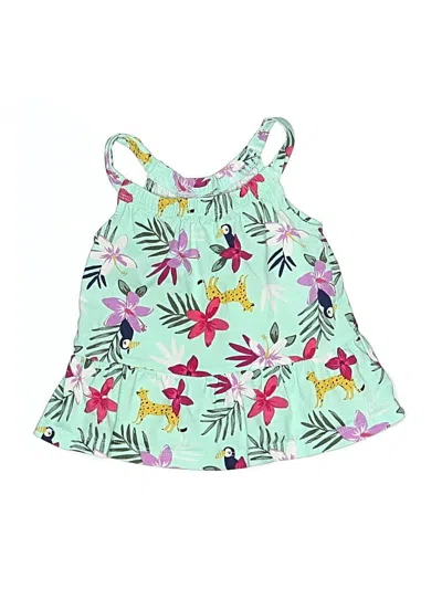 Pre-owned Carter's Kids' Sleeveless Blouse In Green
