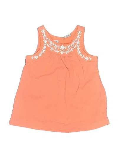 Pre-owned Carter's Kids' Sleeveless Blouse In Orange