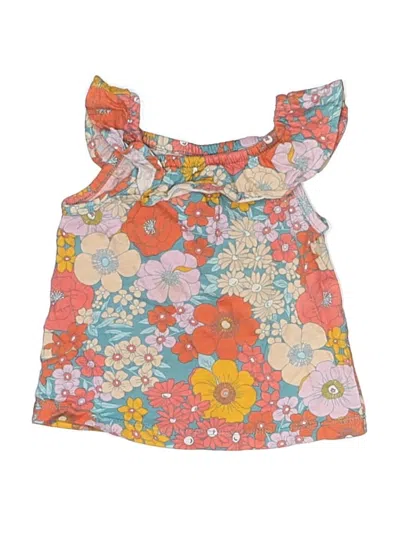 Pre-owned Carter's Kids' Sleeveless Blouse In Orange