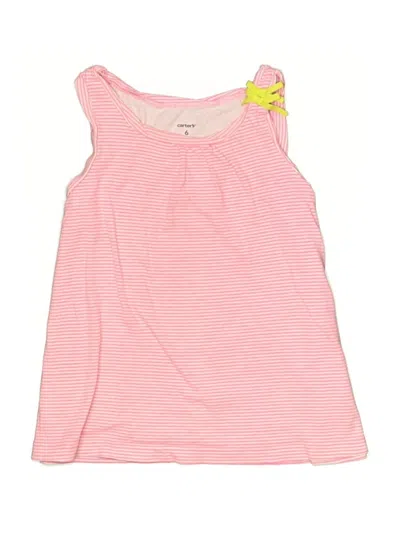 Pre-owned Carter's Kids' Sleeveless Blouse In Pink