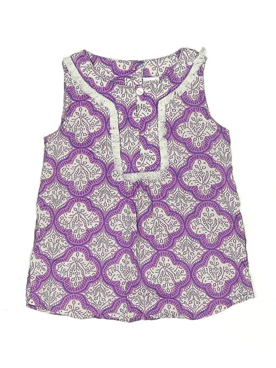 Pre-owned Carter's Kids' Sleeveless Blouse In Purple