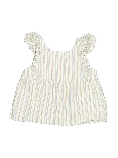 Pre-owned Carter's Babies' Sleeveless Blouse In White