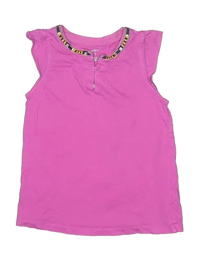 Pre-owned Carter's Kids' Sleeveless T-shirt In Pink