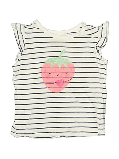 Pre-owned Carter's Babies' Sleeveless T-shirt In White