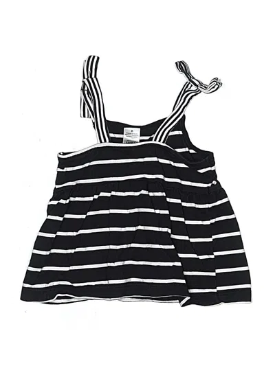 Pre-owned Carter's Kids' Sleeveless Top Black One Shoulder Neckline Tops