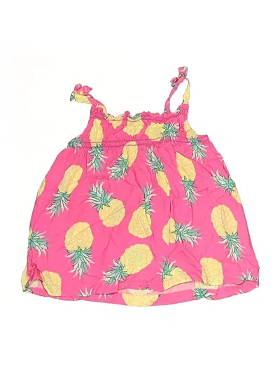 Pre-owned Carter's Kids' Sleeveless Top Pink Halter Neckline Tops