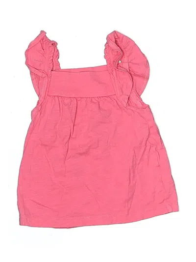 Pre-owned Carter's Kids' Sleeveless Top Pink Sweetheart Neckline Tops