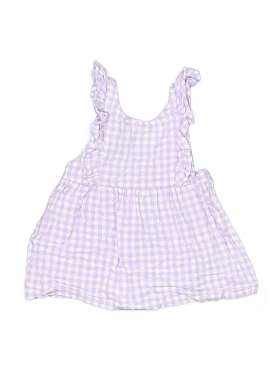 Pre-owned Carter's Kids' Sleeveless Top Purple Square Neckline Tops