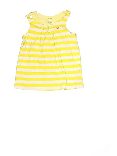 Pre-owned Carter's Kids' Sleeveless Top Yellow Halter Neckline Tops