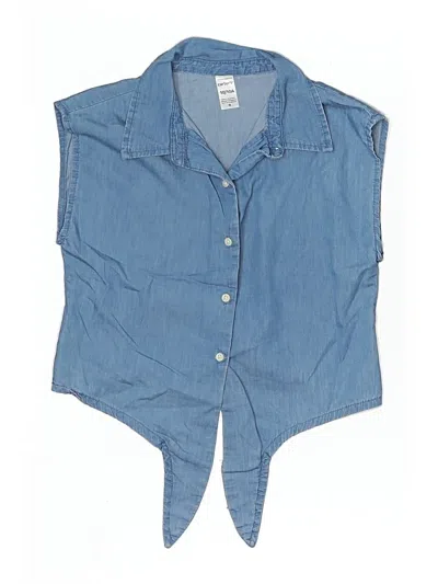 Pre-owned Carter's Kids' Sleeveless T-shirt In Blue