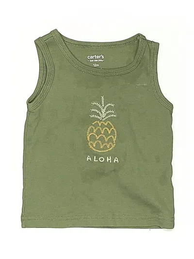 Pre-owned Carter's Babies' Sleeveless T-shirt In Green