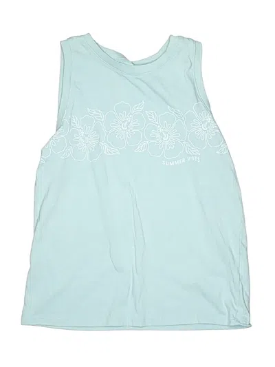 Pre-owned Carter's Kids' Sleeveless T-shirt In Teal