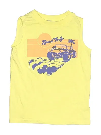 Pre-owned Carter's Kids' Sleeveless T-shirt In Yellow