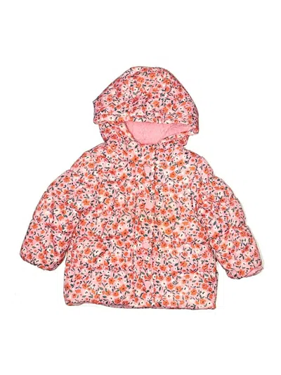 Pre-owned Carter's Kids' Snow Jacket In Pink