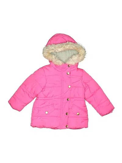 Pre-owned Carter's Kids' Snow Jacket In Pink