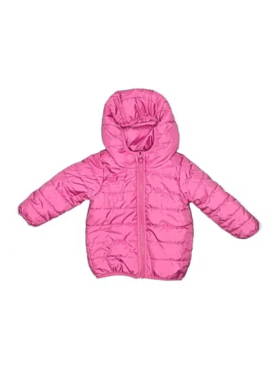 Pre-owned Carter's Kids' Snow Jacket In Pink