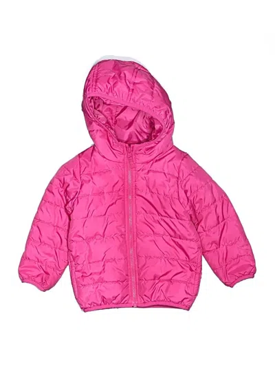 Pre-owned Carter's Kids' Snow Jacket In Pink