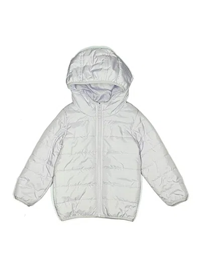 Pre-owned Carter's Kids' Snow Jacket In Silver